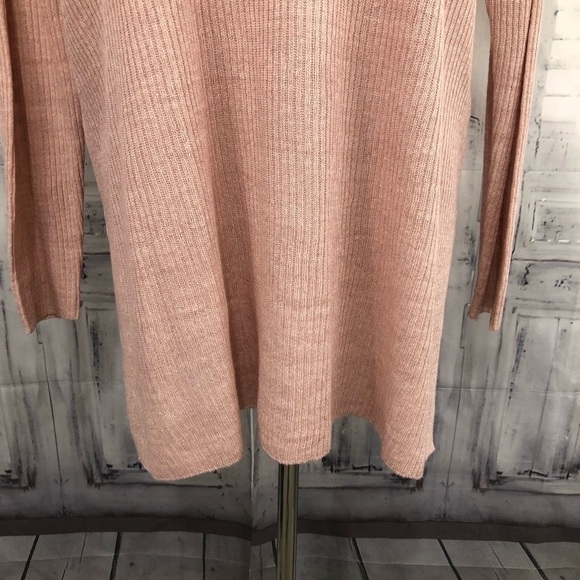 Eileen Fisher Powder Pink Round Neck 100% Organic Linen Tunic Sweater Pullover - Picture 6 of 10